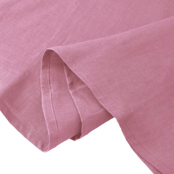 Women's Linen Short Sleeve Dress Above Knee Casual Summer Easy Wear - Picture 3 of 3